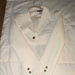 Women's Cream Button Down Shirt